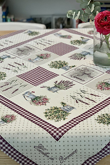 Mantel tapiz y chal FLORES DE PROVENZA