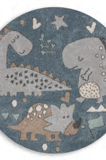 Alfombra redonda infantil ROMA dinosaurios