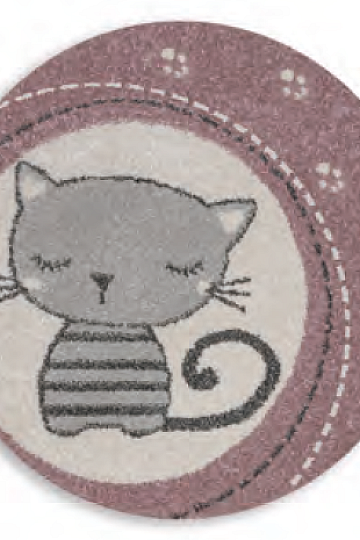 Alfombra redonda infantil ROMA gatos