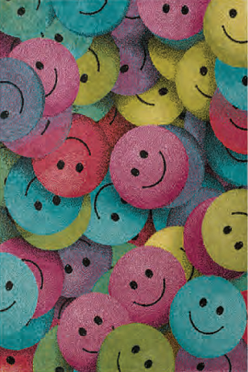 Alfombra infantil PLAY cara sonriente