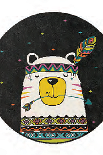 Alfombra redonda infantil PLAY oso