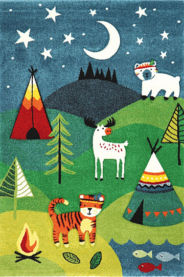 Pieza infantil alfombra bosque ANIMALES