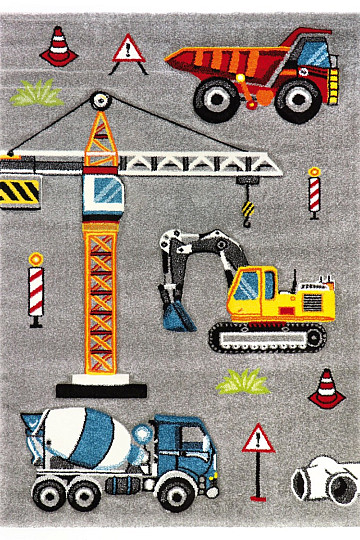 Construcción de alfombras infantiles pieza AUTO