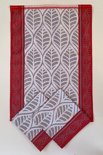 Toallas HOJAS ROJAS 3 uds