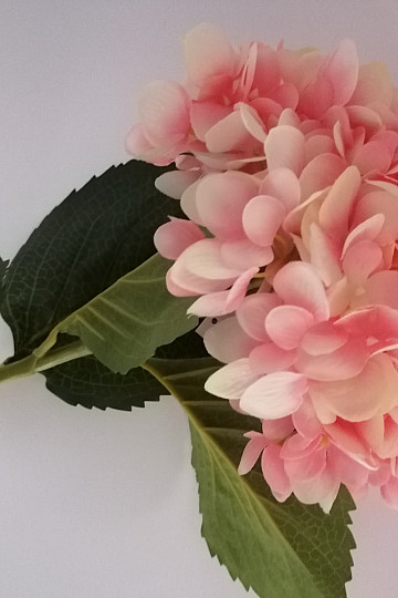 HYDRANGEA - flor artificial rosa claro