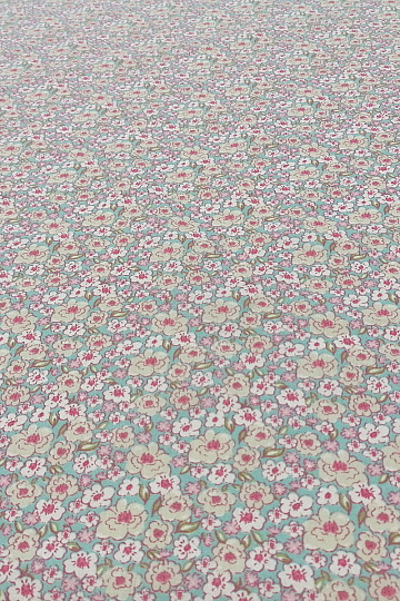 Tela de algodón KALMIA rosa-azul