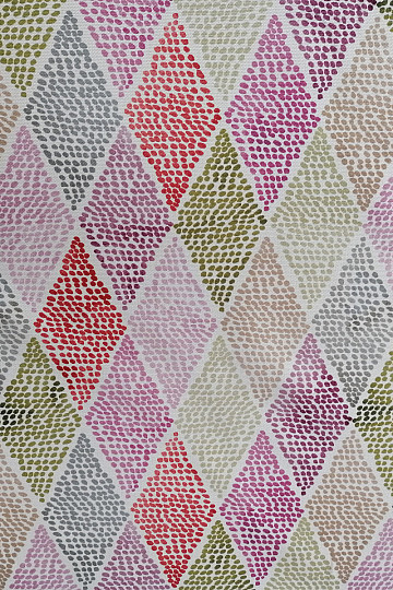 Tela decorativa RHOMBODE rosa-verde