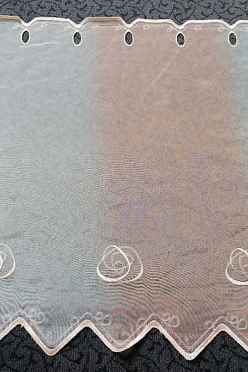 Cortina de vidrieras - voile con bordado 225