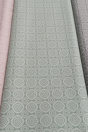 Tela de algodón Geo sol gris-beige