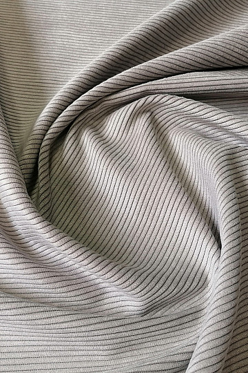 funda de tela RIB PEWTER gris-beige claro