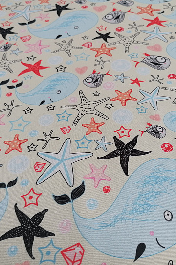 Tela decorativa BLACK-OUT Mundo submarino