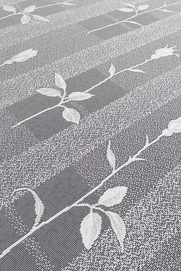 Cortina jacquard 300 cm tulipanes