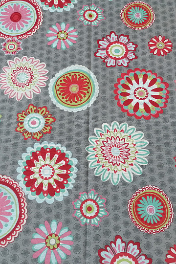 Cortina decorativa Mandala flor -130x245 cm-