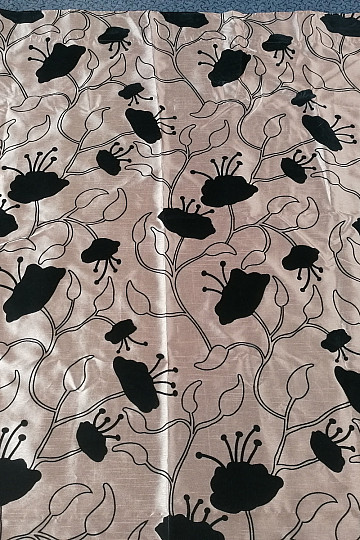 Cortina decorativa Symphonie marrón 144x245 cm