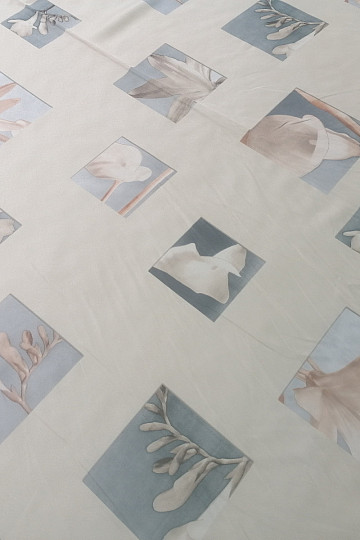 Tela decorativa Beige con flores