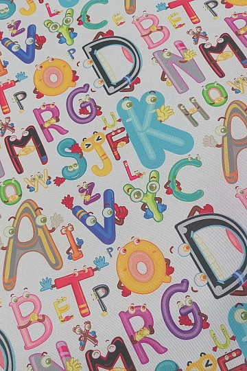 Tela decorativa BLACK-OUT Letras alegres