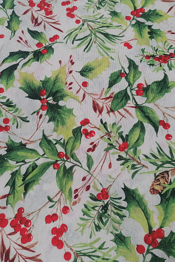 Tela decorativa navideña Holly 3