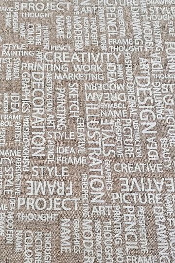 Tela decorativa ART LETRAS