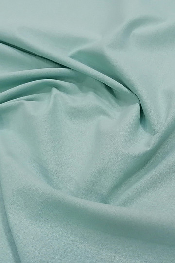 Tela de algodón verde menta UNI JADE