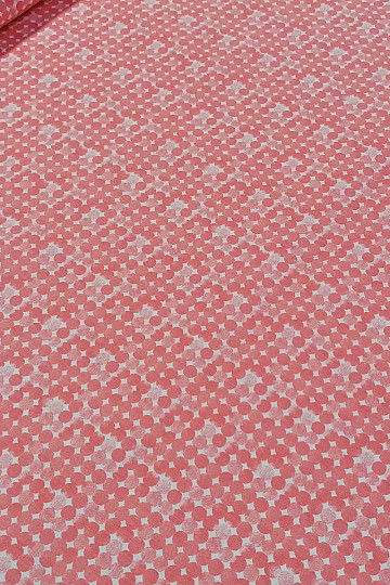 Ruedas de tela de algodón rosa viejo