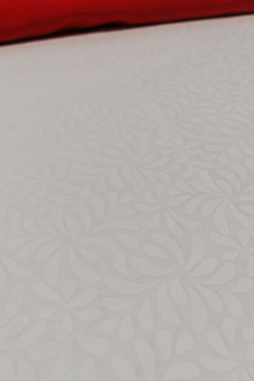 Tela de algodón Sarah satén blanco