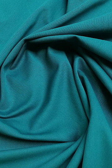 Punto de algodón TEINTURE oscuro. turquesa