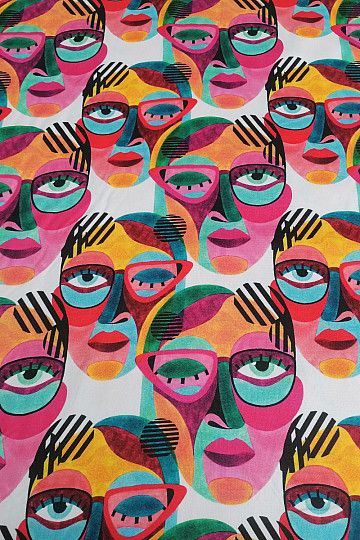 Máscaras de tela decorativas
