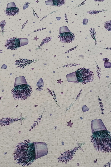 Tela decorativa Maceta lavanda
