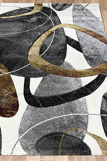 Alfombra moderna círculos geométricos DIAMOND