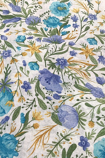 Mantel - CLARA flores azules