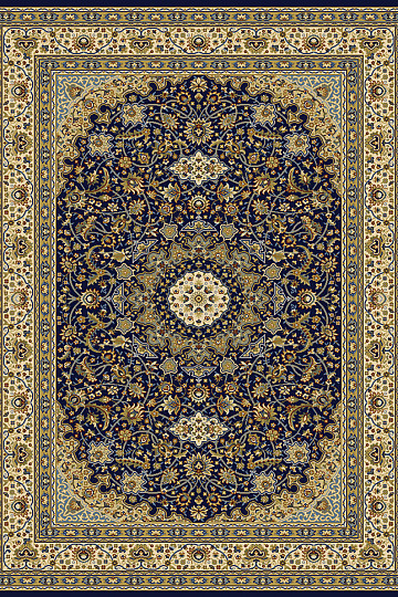 Alfombra pieza KENDRA 711 azul / beige