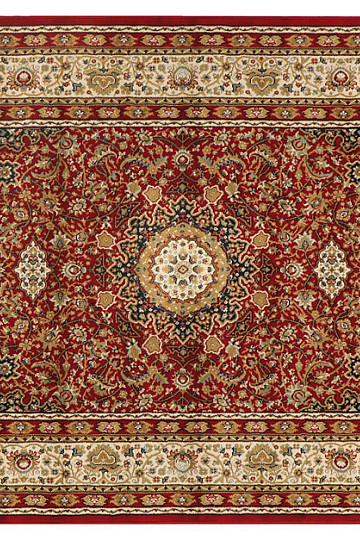 Alfombra pieza KENDRA 711 beige / rojo