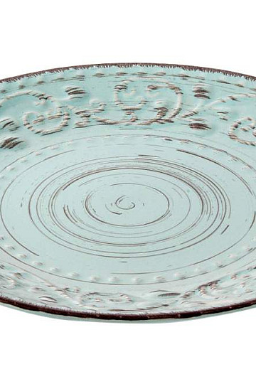 Plato Llano RELIEVE AZUL 21X2 CM