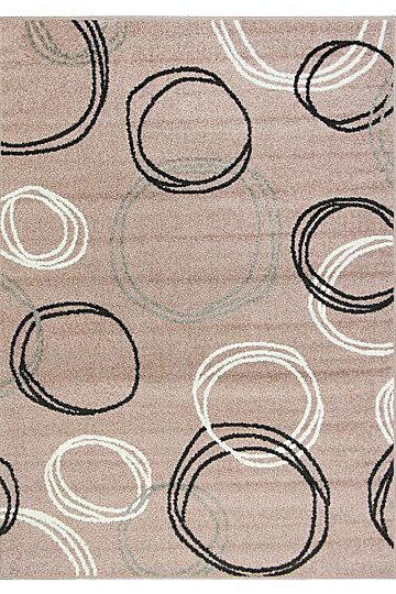 Alfombra pieza LOTTO círculos beige