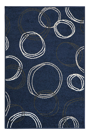 Alfombra pieza LOTTO círculos azul