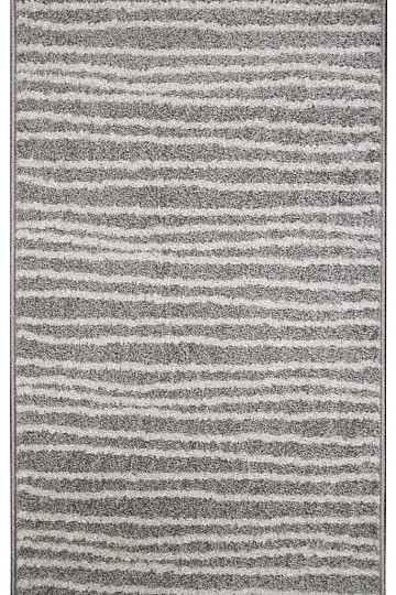 Alfombra pieza LOTTO rayas gris/blanco