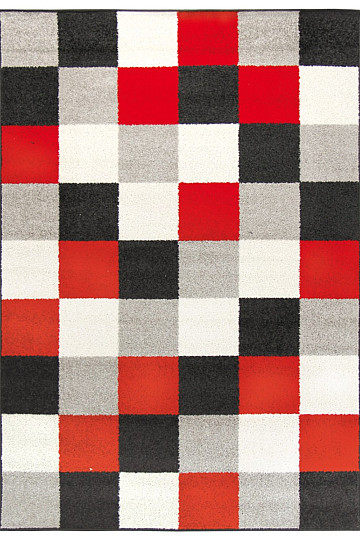 Alfombra pieza LOTTO cubos rojo