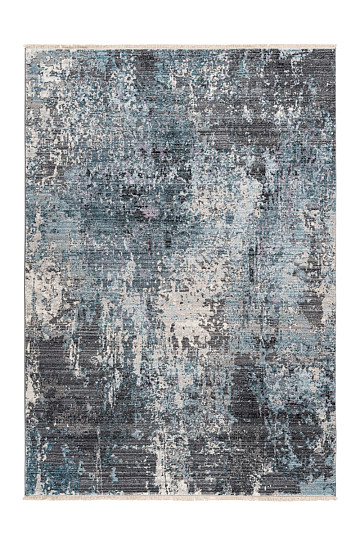 Alfombra moderna MEDELLIN 400 plata / azul