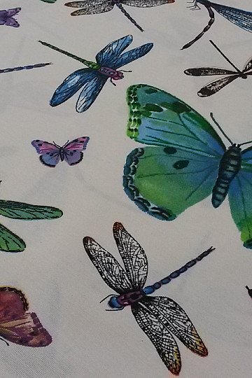 tela decorativa Mariposas y libélulas
