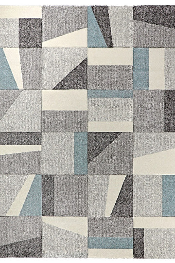 Alfombra pieza moderna DIAMOND cuadros geométricos