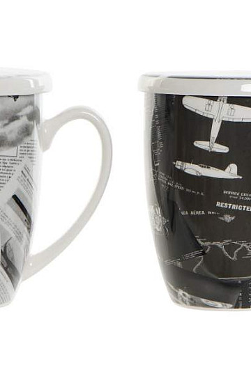 Juego de té de aviación con colador 300 ml.