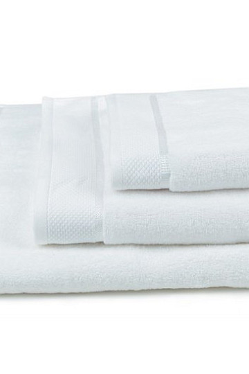 Toalla y toalla de baño MIKRO blanca