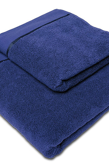 Toalla y toalla de baño MIKRO azul marino oscuro