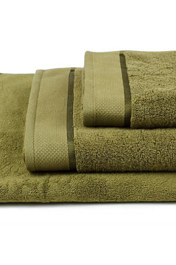 Toalla y toalla de baño MIKRO verde oscuro