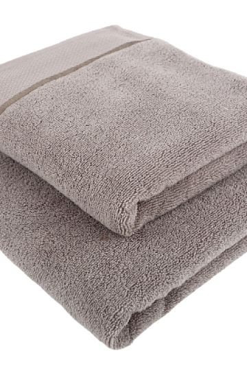Toalla y toalla de baño MIKRO gris claro