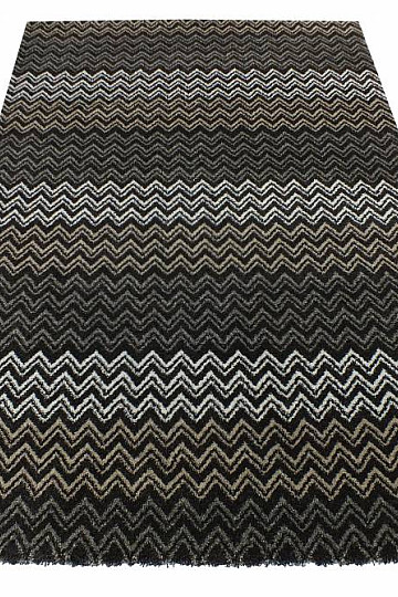 Alfombra moderna ZIG ZAG marrón