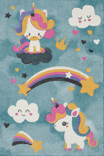 Alfombra infantil PASTEL unicornio