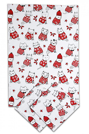 Toallas GATOS EN SUÉTER CON ESTAMPADO NORUEGO 3uds