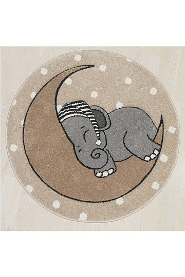 Alfombra redonda infantil VEGAS elefante