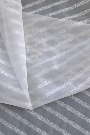 Cortina de lujo STRIPE blanco
